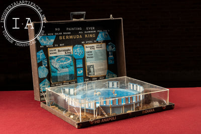 Vintage Bermuda King "84" Salesman’s Sample Pool Display in Case