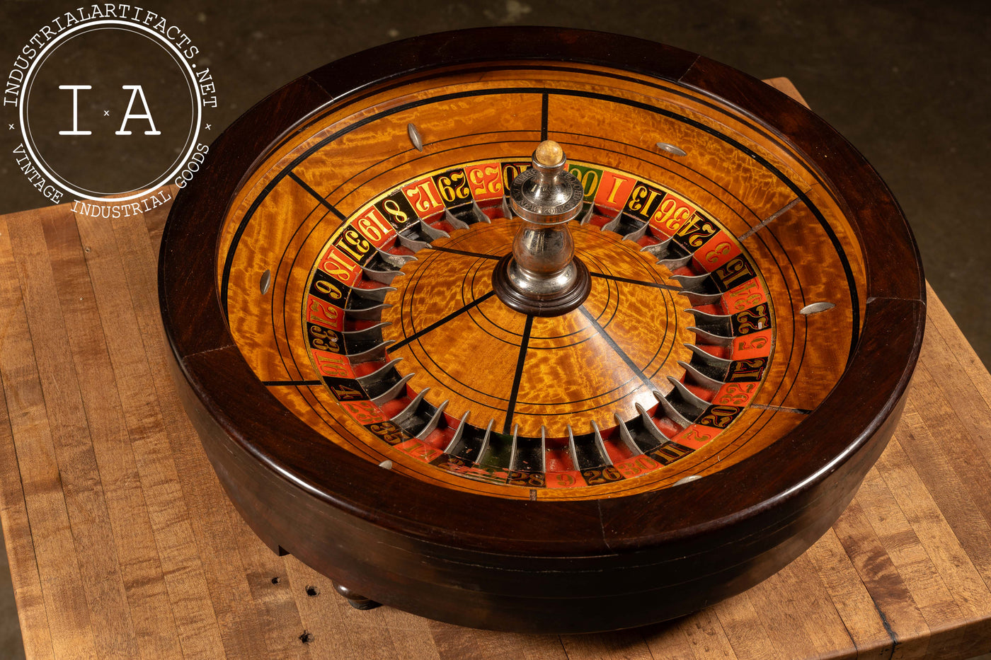 Antique Traveling Roulette Wheel