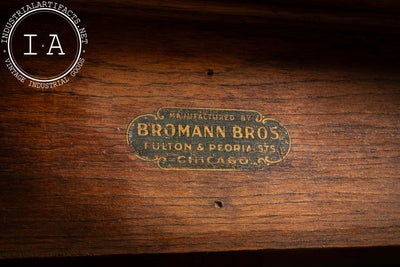 Early 20th Century Bromann Bros. Butcher Shop Counter