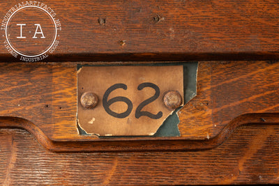 Large Antique Tiger Oak Flat File