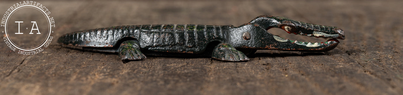 Antique Cast Iron Alligator Nutcracker