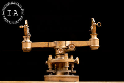 Antique Solid Brass Surveyor Transit