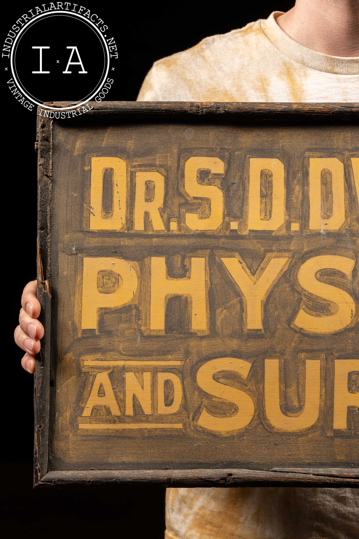 Early 20th Century Dr. S. D. Dworsky Medical Practice Storefront Sign