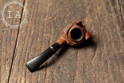 Vintage Carved Briarwood Devil Pipe
