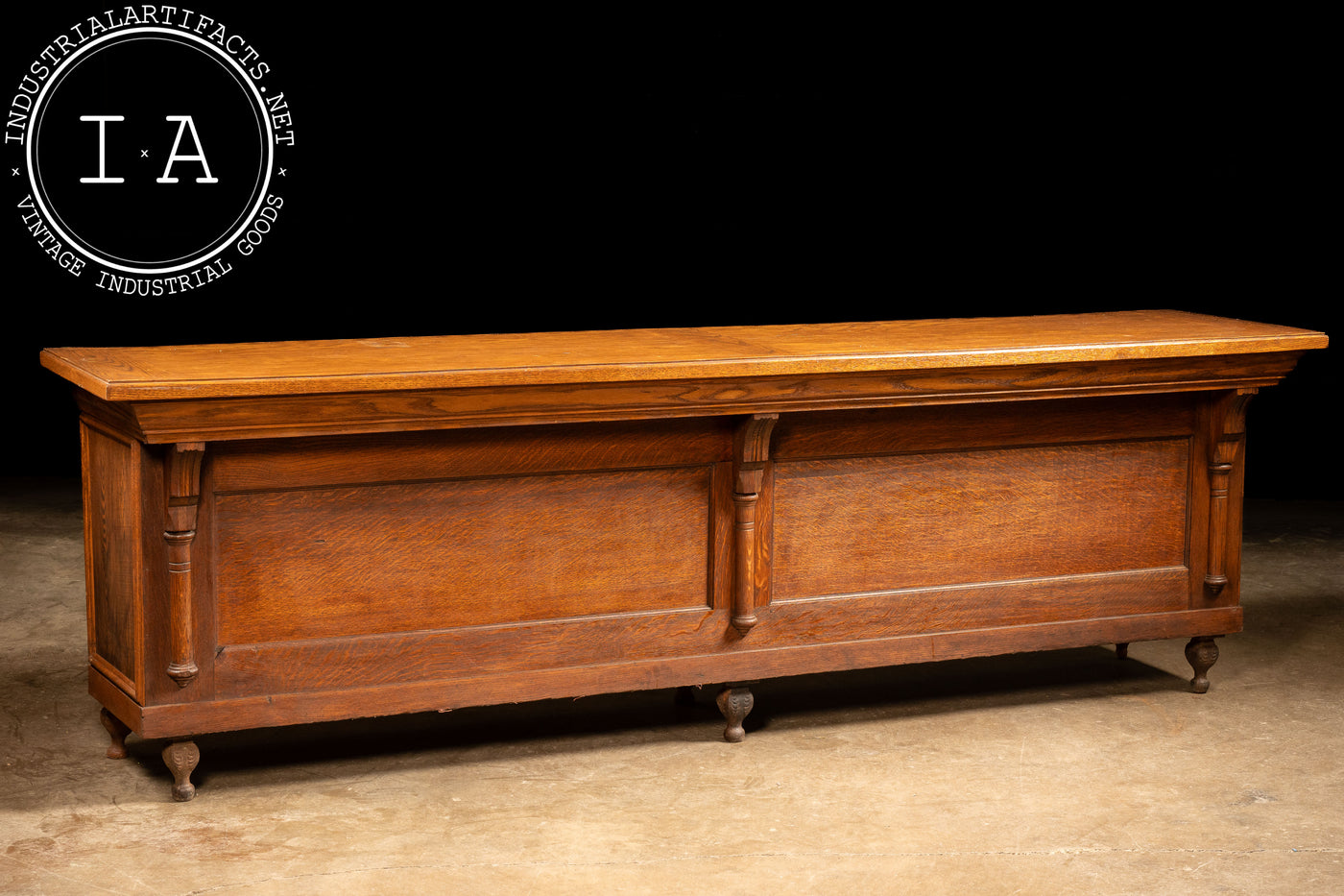 Early Oak General Store Counter