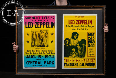 Pair of Framed Led Zeppelin US Tour Posters