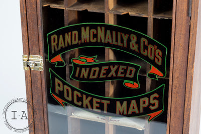 Antique Rand McNally & Co Pocket Map Cabinet