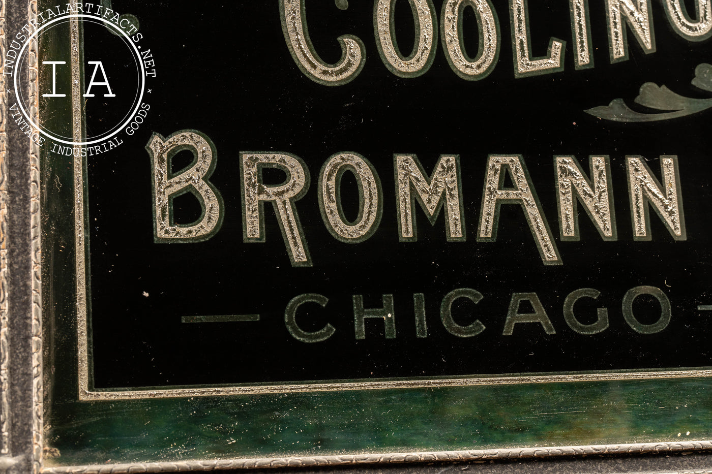 Early 20th Century Bromann Bros. ROG Foil Sign