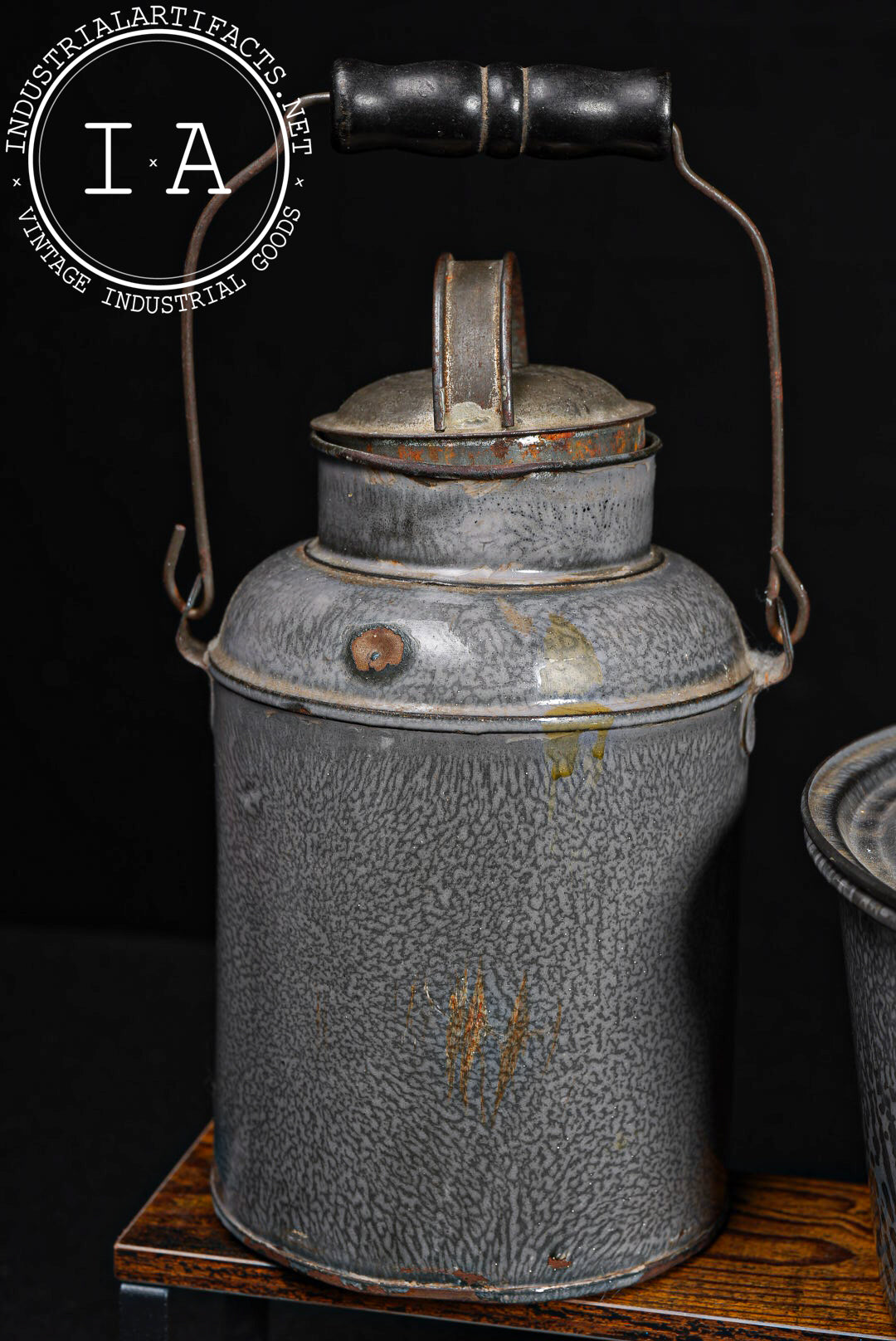 Vintage Six-Piece Graniteware Kitchen Set