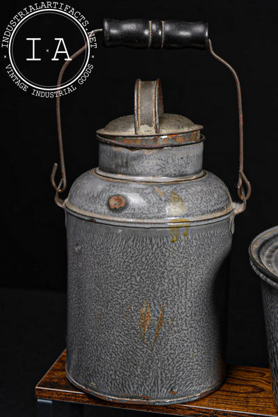 Vintage Six-Piece Graniteware Kitchen Set