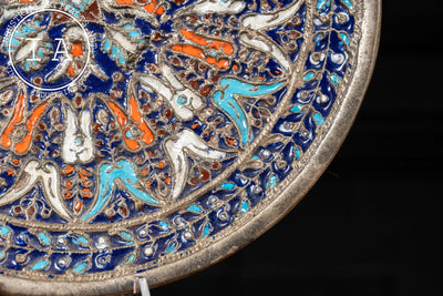 Vintage Cloisonné Enamel Hanging Plate