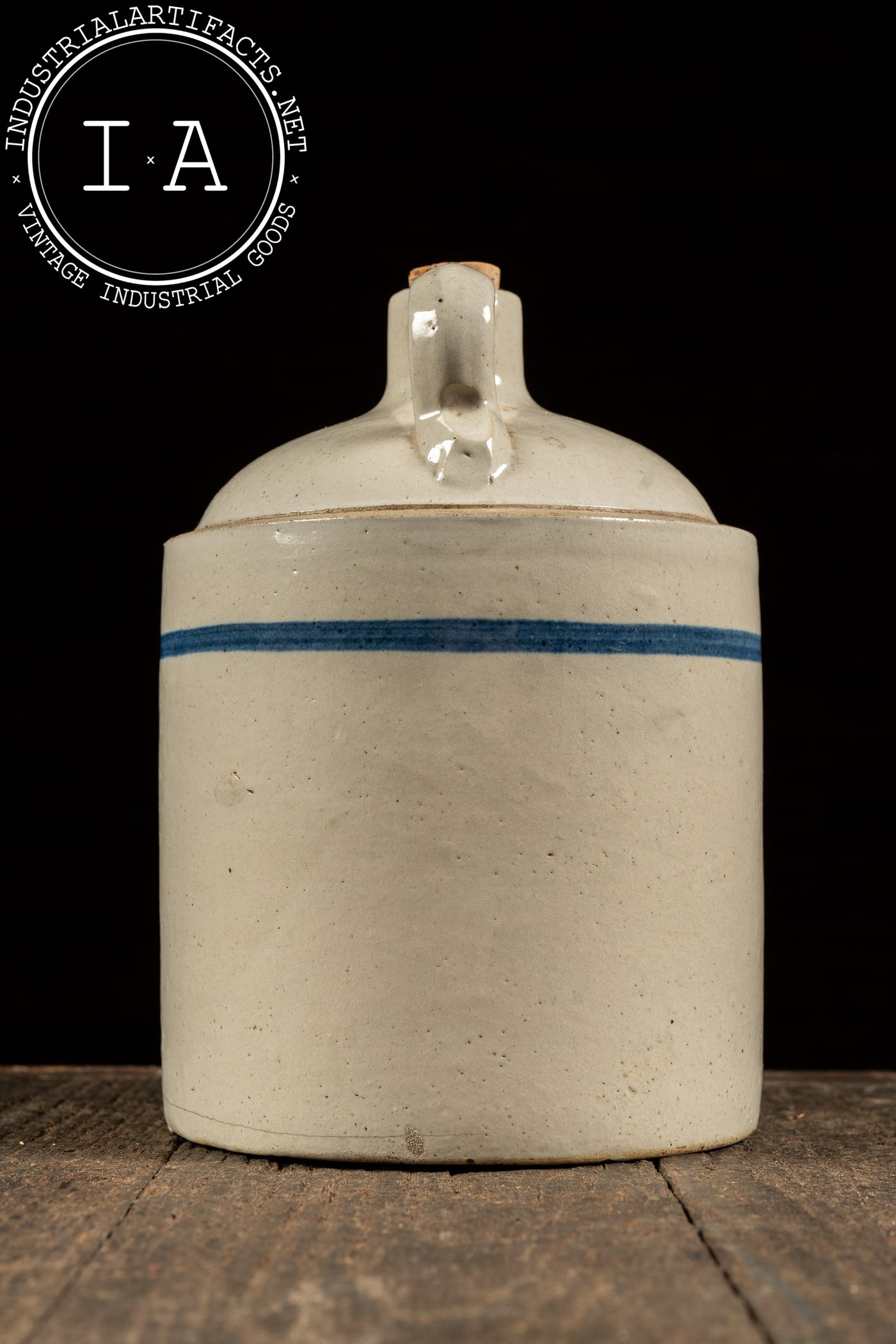 Early 20th Century 1-Gal. Stoneware Crock by Blue Band