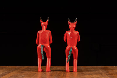 Set of 2 Vintage Handmade Diablo (Devil) Alebrijes