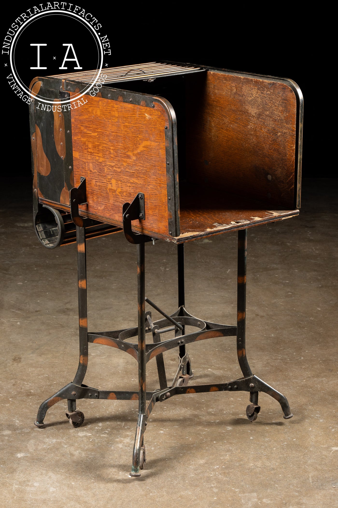 Early 20th Century Japanned Copper Traveling Clerk's Desk