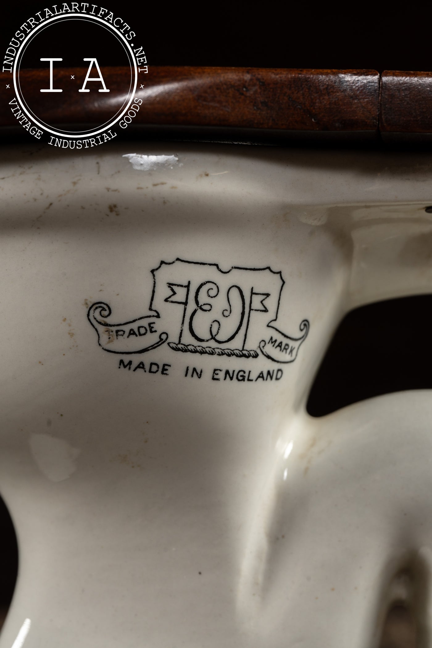Vintage Salesman’s Sample Ceramic Toilet by Tofield & Johnson