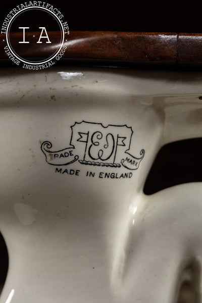Vintage Salesman’s Sample Ceramic Toilet by Tofield & Johnson