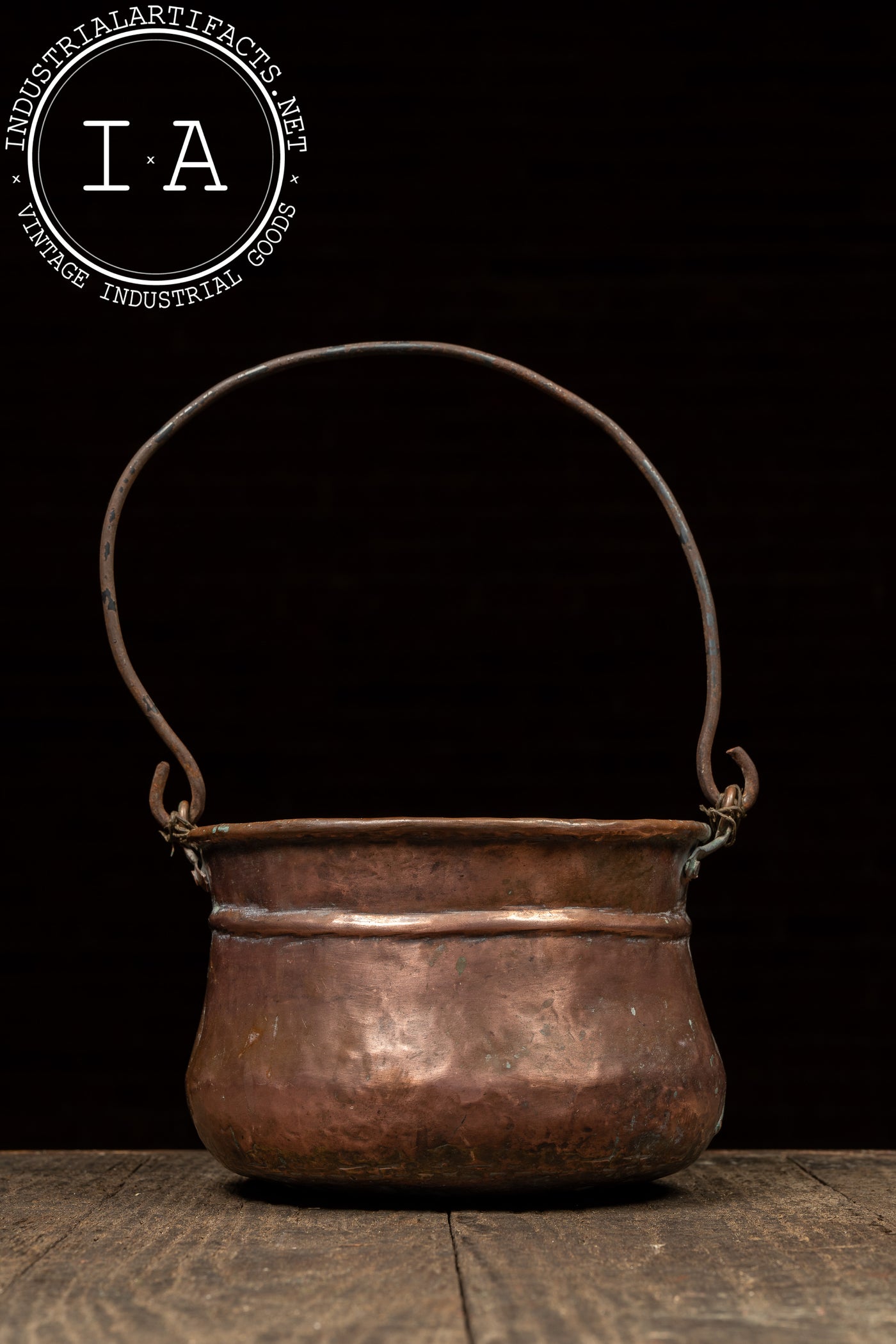 Primitive Hammered Copper Spittoon