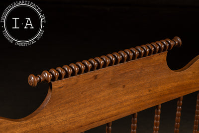 Late 19th Century Jenny Lind Style Spindle Bedframe