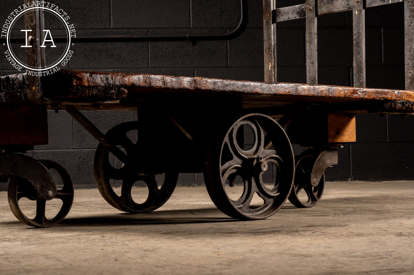 Antique Industrial Restored Machine Cart