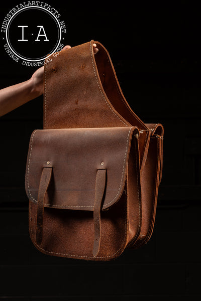 Vintage Leather Saddle Bags