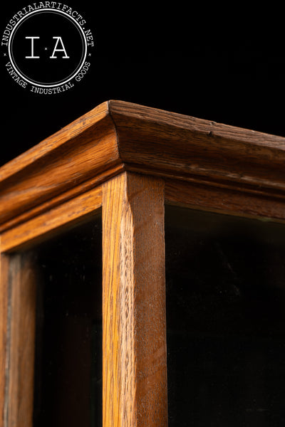 Antique Two Tier Curved Glass Countertop Display Case