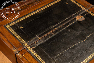 Antique English Walnut Folding Lap Desk