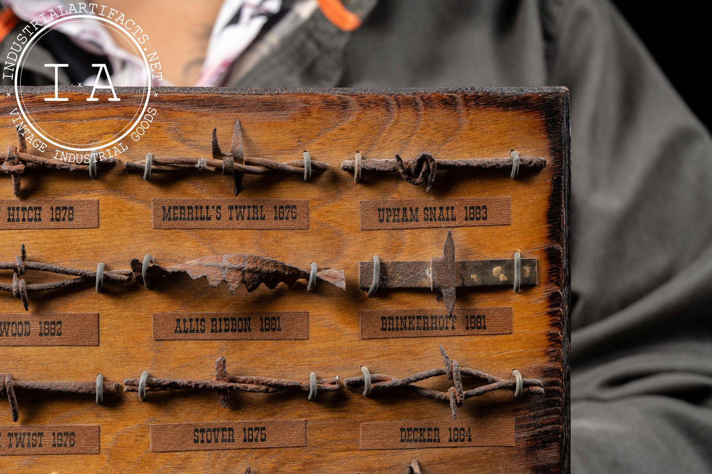Historical State of New Mexico Wooden Barbed Wire Display