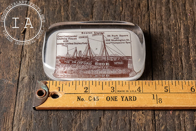 Antique Crawford Shoe Advertising Paperweight