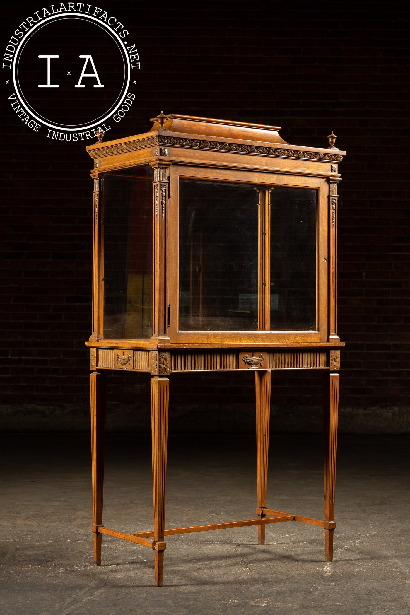 Louis XIV Style Glass Display Case