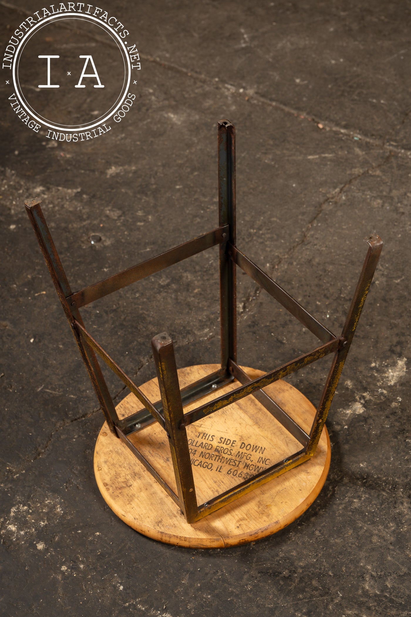Mid-Century Pollard Bros. Shop Stool