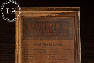 Late 19th Century Munyons Homeopathic Remedies Apothecary Cabinet