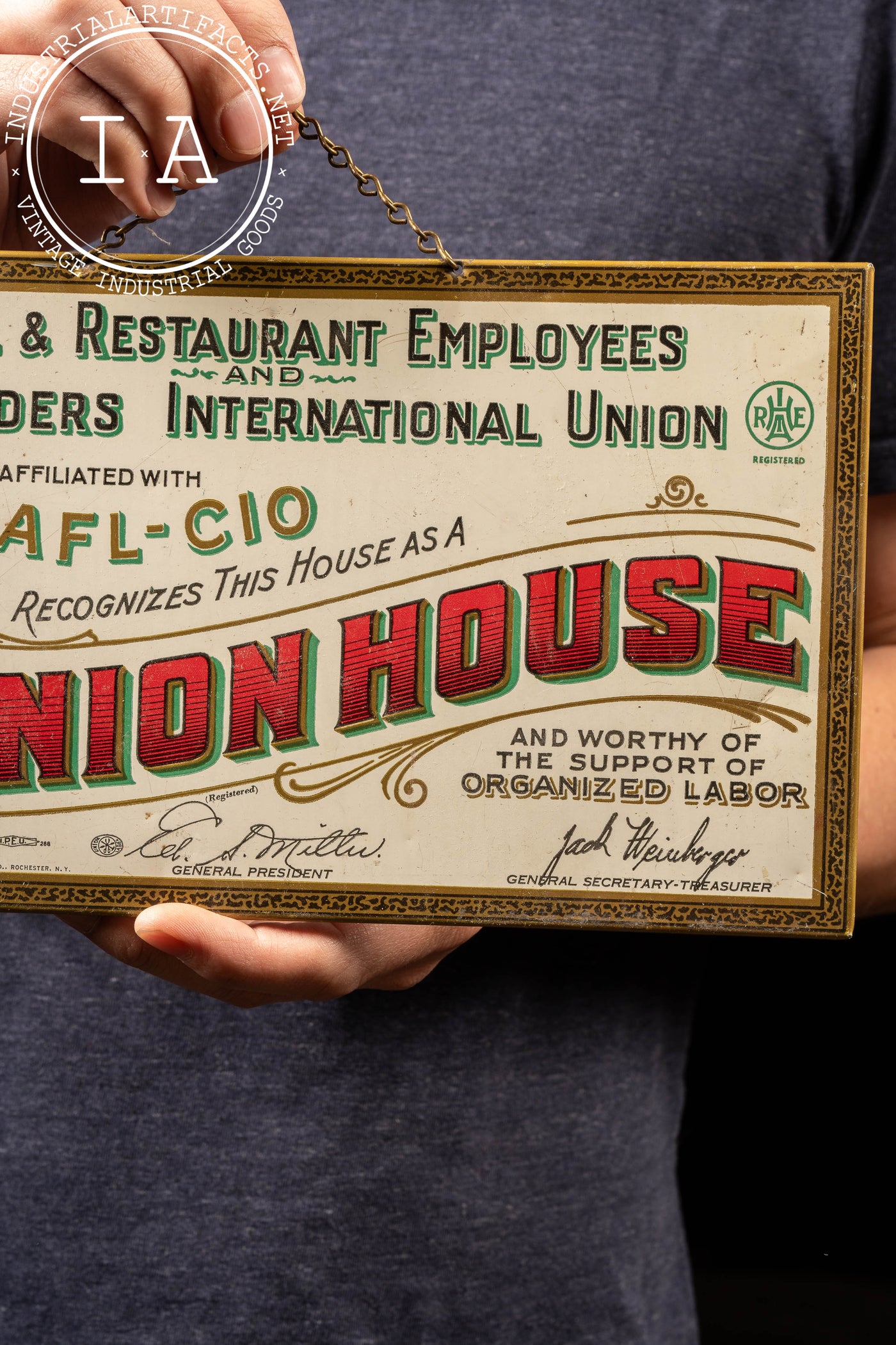 Vintage Union House Sign