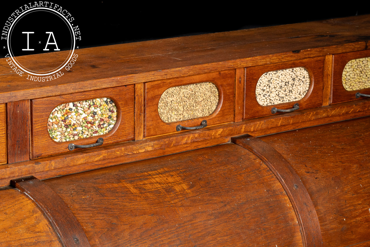 Early 20th Century Mercantile Rolltop Grain Counter