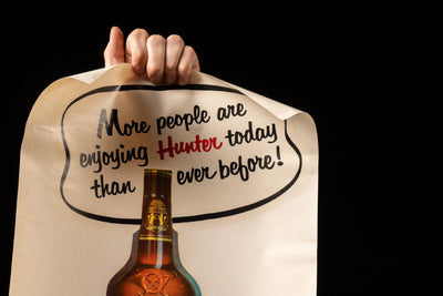 Vintage Hunter Whiskey Litho Print Ad