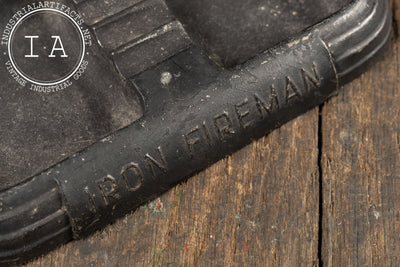 Vintage Promotional Iron Fireman Ashtray