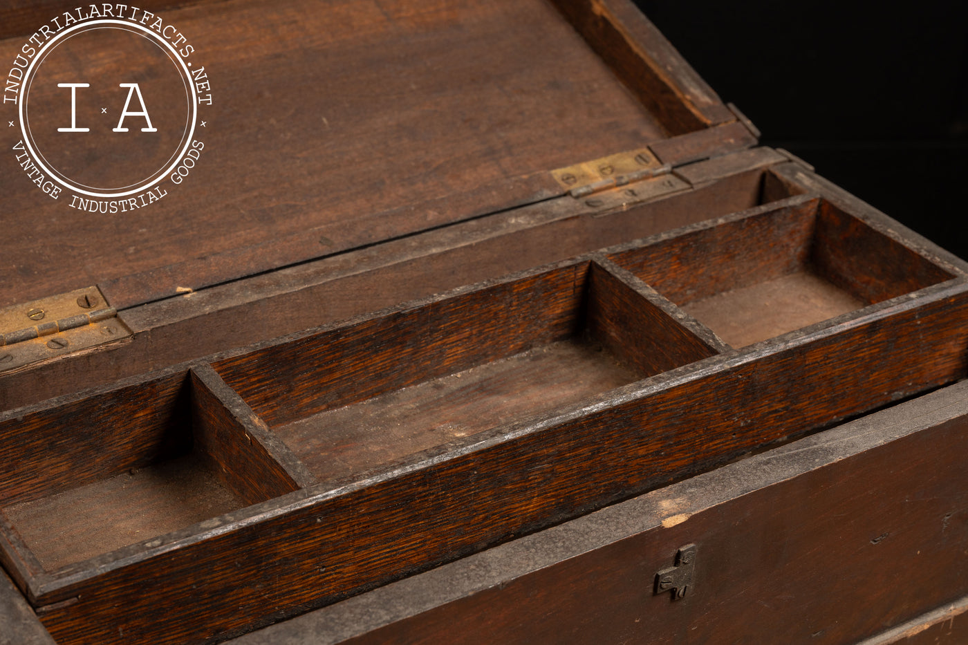 Early 20th Century Machinist Tool Chest with Floating Compartment Tray