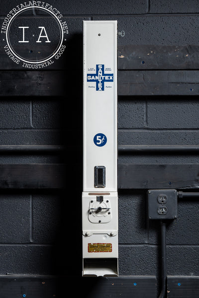 Porcelain Enamel Coin Op Sanitex Dispenser