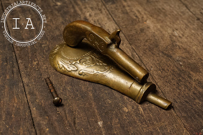 Antique Brass Pistol Door Knocker