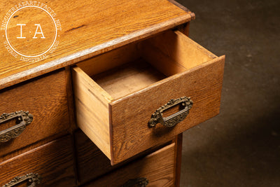 Antique Oak Apothecary Cabinet