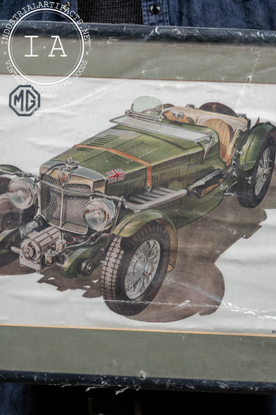 Vintage Framed M.G. Concept Car Art Illustration