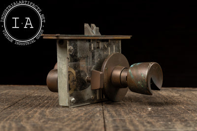 Vintage Deadbolt and Doorknob Demonstrator Model by Falcon