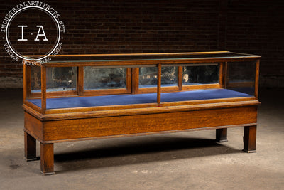 Antique Quartersawn Oak "Peerless" Brand Display Case by Jac. Lederer