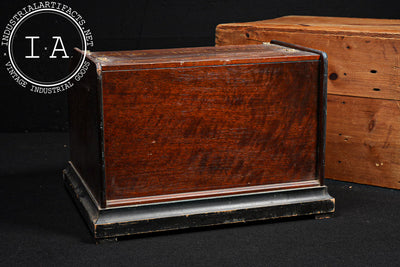 Early Concert Roller Organ with Music Cobs and Crate