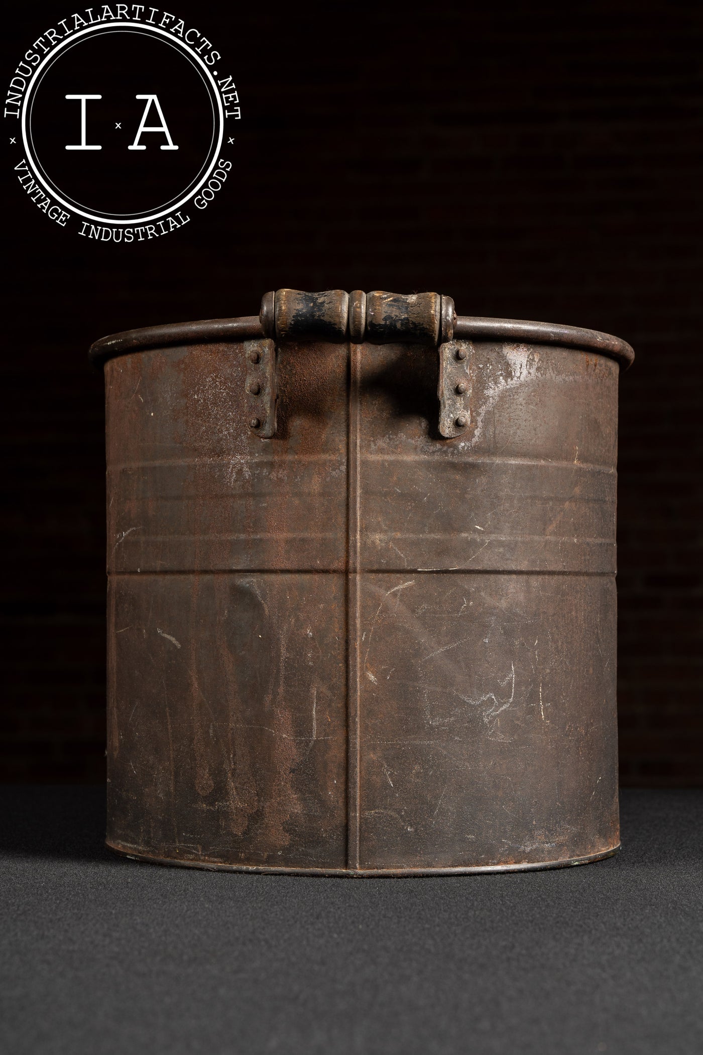 Antique Oval Metal Wash Basin with Lid by Rochester