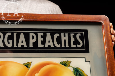 Antique Framed ROG Georgia Peaches Sign