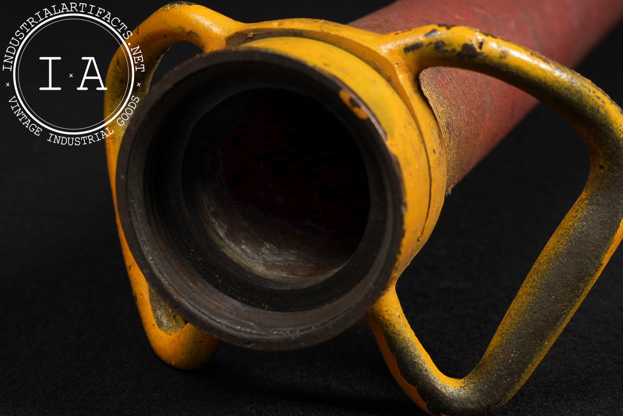 Antique Cast Iron Fire Hose Nozzle by Boston Woven Hose & Rubber Co.