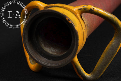 Antique Cast Iron Fire Hose Nozzle by Boston Woven Hose & Rubber Co.