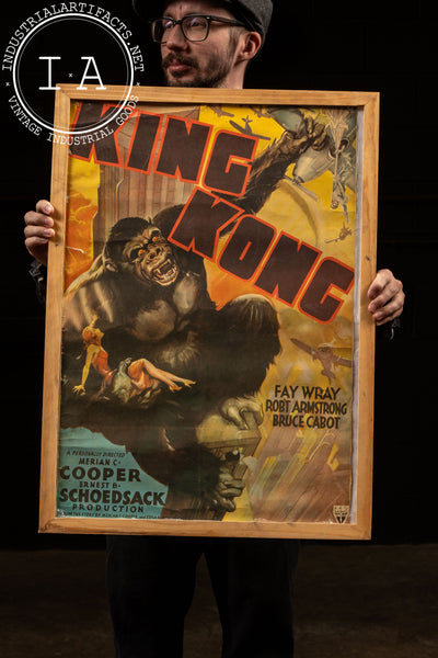 Vintage Framed King Kong Re-Release Poster