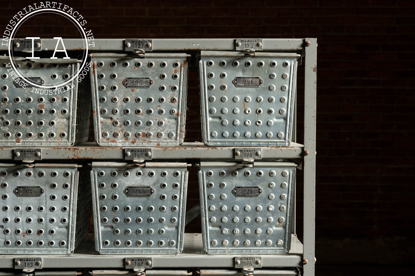 Vintage Steel Swim Locker Set