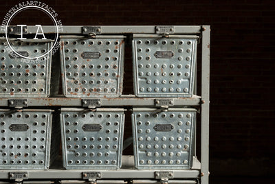Vintage Steel Swim Locker Set